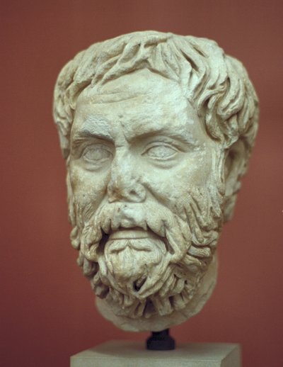 Pyrrhon d'Élis (?) tête, musée de Corfou